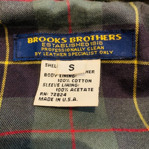 Brooks Brothers Men's Suede Leather Hunting Field Shooting Jacket Car Coat - Picture 10 of 16